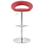 Barová židle ATLANTIS červená/chrom