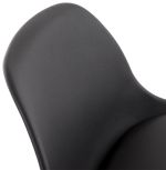 Barová židle SUKI černá/chrom