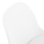Barová židle SUKI bílá/chrom