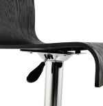 Barová židle MADEIRA černá/chrom