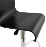 Barová židle SANTANA černá/chrom