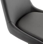Barová židle KARU černá/chrom