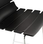 Barová židle RENY černá/chrom