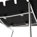 Barová židle RENY černá/chrom