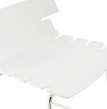 Barová židle RENY bílá/chrom