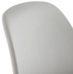 Barová židle ELODY šedá/přírodní