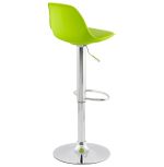 Barová židle SUKI zelená/chrom
