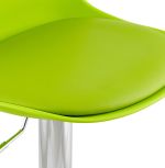 Barová židle SUKI zelená/chrom