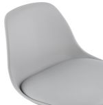 Barová židle SUKI šedá/chrom