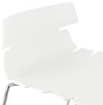 Barová židle RENY MINI bílá/chrom
