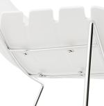 Barová židle RENY MINI bílá/chrom