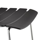 Barová židle RENY MINI černá/chrom