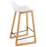 Barová židle ASTORIA bílí/přírodní