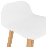 Barová židle ASTORIA bílí/přírodní