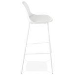 Barová židle ESCAL bílá