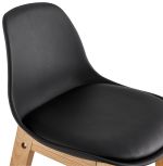 Barová židle ELODY MINI černá/přírodní
