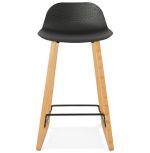 Barová židle  ASTORIA černá/přírodní