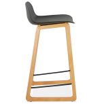 Barová židle  ASTORIA černá/přírodní