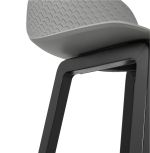 Barová židle MIKY MINI šedá/černá