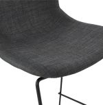 Barová židle COOPER MINI tmavě šedá/černá