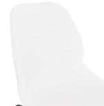Barová židle ZIGGY bílá/černá