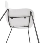 Barová židle ZIGGY bílá/černá