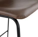 Barová židle GAUCHO MINI tmavě hnědá/černá