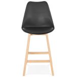 Barová židle APRIL MINI černá/přírodní