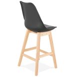 Barová židle APRIL MINI černá/přírodní