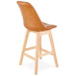Barová židle JANIE MINI hnědá/přírodní