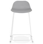 Barová židle SLADE MINI šedá/bílá
