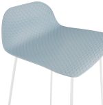 Barová židle SLADE MINI modrá/bílá