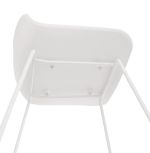 Barová židle SLADE bílá