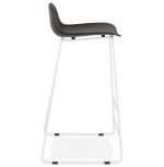 Barová židle SLADE černá/bílá