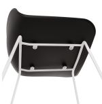 Barová židle SLADE černá/bílá