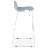 Barová židle SLADE modrá/bílá
