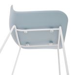 Barová židle SLADE modrá/bílá