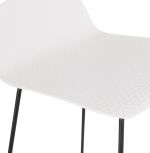 Barová židle SLADE MINI bílá/černá