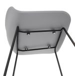 Barová židle SLADE šedá/černá