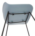 Barová židle SLADE modrá/černá