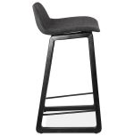 Barová židle TRAPU MINI šedá/černá