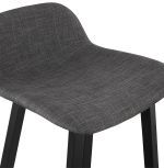 Barová židle TRAPU MINI šedá/černá