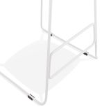 Barová židle VANCOUVER šedá/bílá