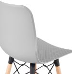 Barová židle DETROIT MINI šedá