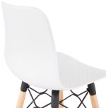 Barová židle DETROIT bílá