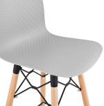 Barová židle DETROIT šedá