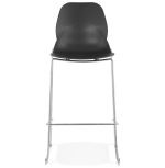 Barová židle ZIGGY černá/chrom