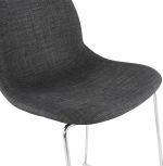 Barová židle PABLO MINI tmavě šedá/chrom