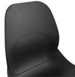 Barová židle ZIGGY MINI černá/chrom