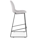 Barová židle COOPER šedá/černá